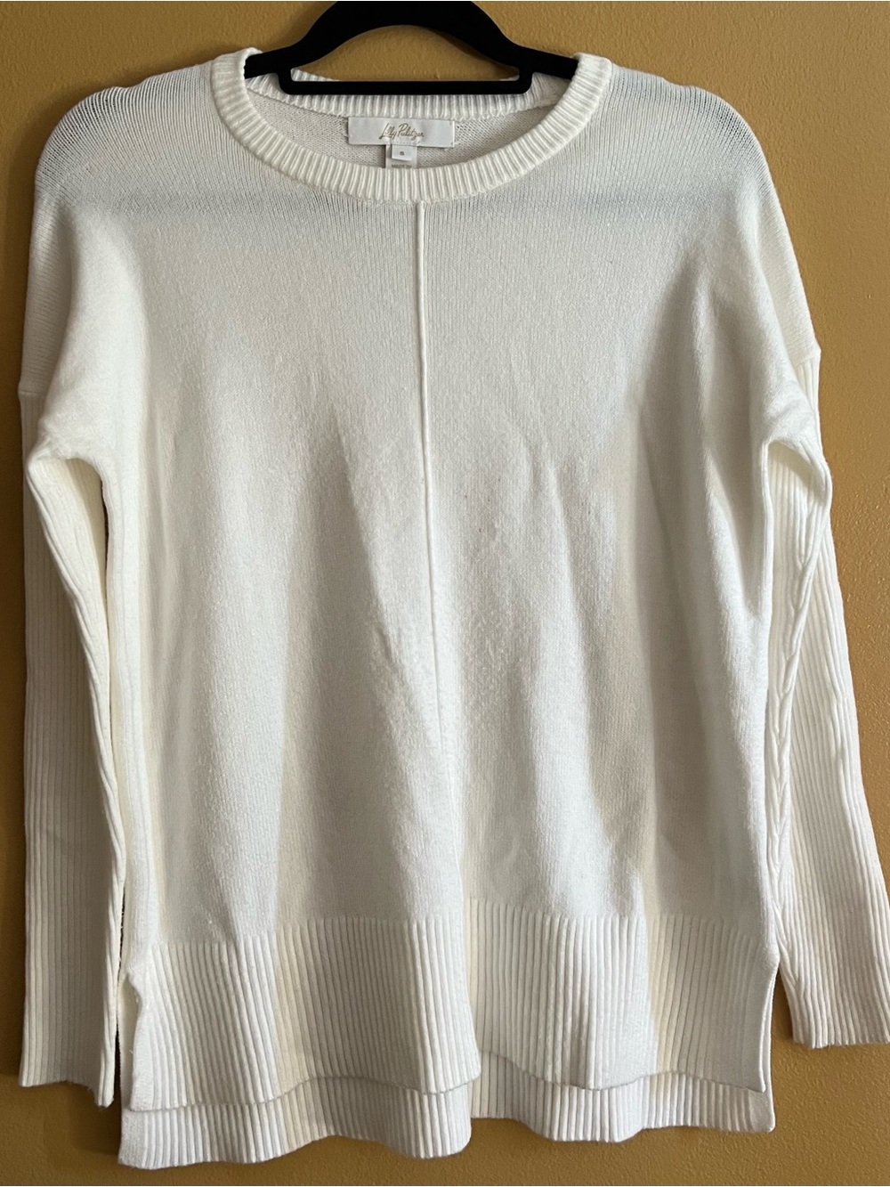 Lilly Pulitzer Cream Crewneck Pullover Sweater SMALL